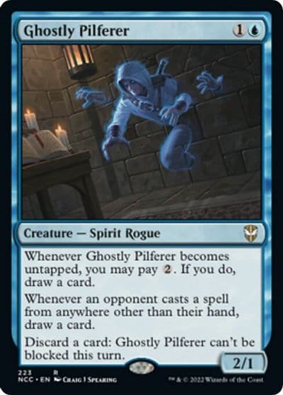 Ghostly Pilferer Commander: Streets of New Capenna Magic card