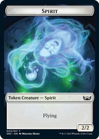 Spirit Token Streets of New Capenna Magic card