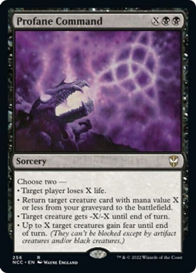 Profane Command Commander: Streets of New Capenna Magic card