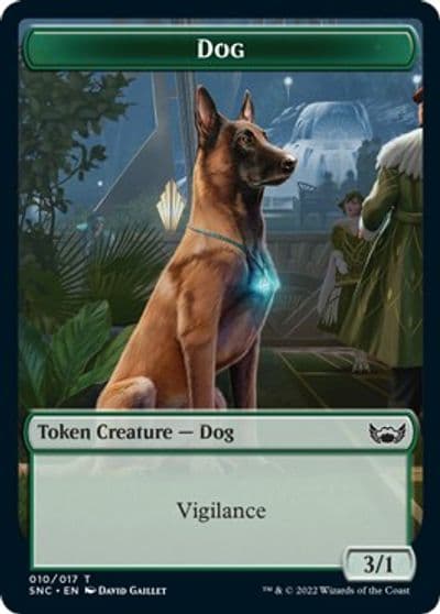Dog Token Streets of New Capenna Magic card
