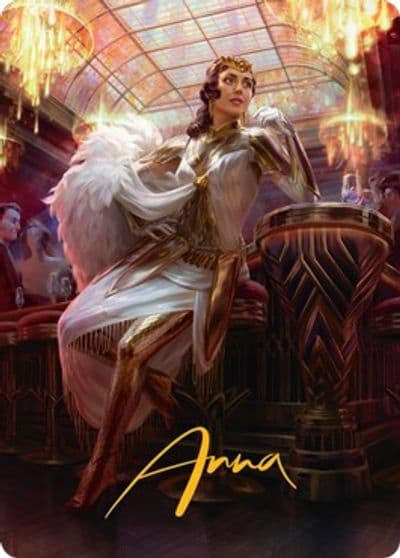 Elspeth Resplendent Art Card 3 81 Gold Stamped Signature Art Series: Streets of New Capenna Magic card
