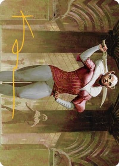 Mages Attendant Art Card Gold Stamped Signature Art Series: Streets of New Capenna Magic card