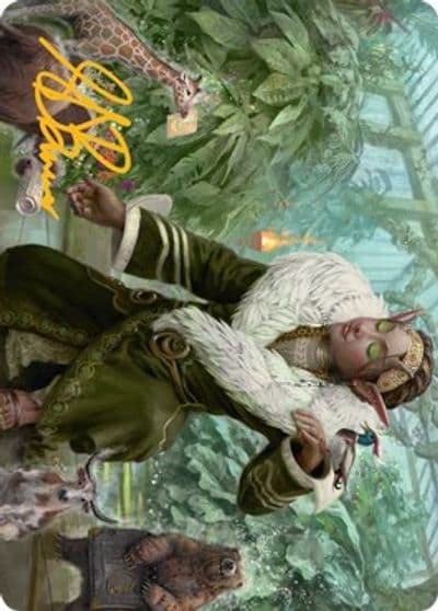 Rumor Gatherer Art Card Gold Stamped Signature Art Series: Streets of New Capenna Magic card