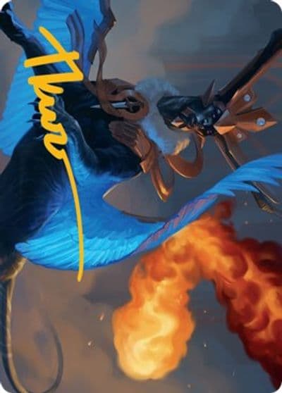Disdainful Stroke Art Card Gold Stamped Signature Art Series: Streets of New Capenna Magic card