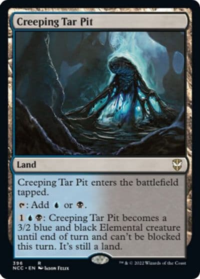 Creeping Tar Pit Commander: Streets of New Capenna Magic card