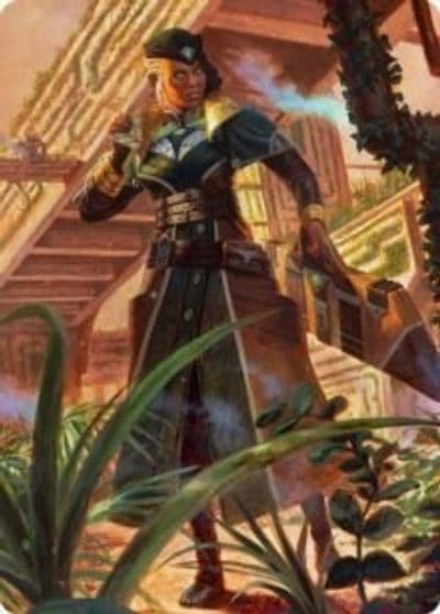 Vivien on the Hunt Art Card Art Series: Streets of New Capenna Magic card