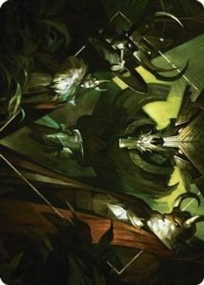 Meeting of the Five Art Card Art Series: Streets of New Capenna Magic card