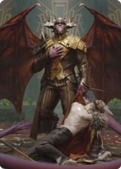 Ob Nixilis the Adversary Art Card 31 81 Art Series: Streets of New Capenna Magic card
