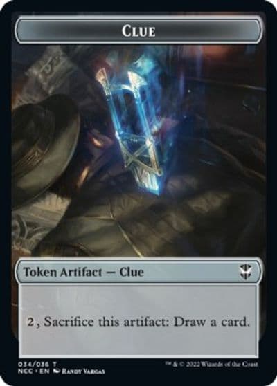 Clue Elemental 005 Double Sided Token Commander: Streets of New Capenna Magic card