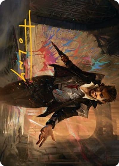 Anhelo the Painter Art Card Gold Stamped Signature Art Series: Streets of New Capenna Magic card