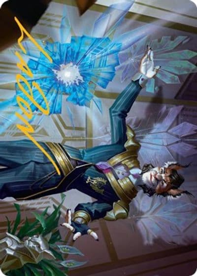 Kros Defense Contractor Art Card Gold Stamped Signature Art Series: Streets of New Capenna Magic card