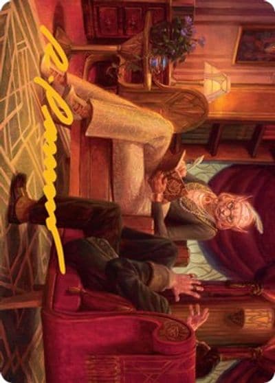 Phabine Bosss Confidant Art Card Gold Stamped Signature Art Series: Streets of New Capenna Magic card