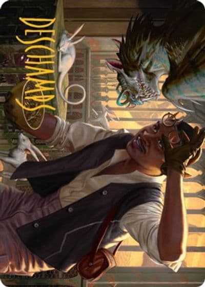 Bennie Bracks Zoologist Art Card Gold Stamped Signature Art Series: Streets of New Capenna Magic card