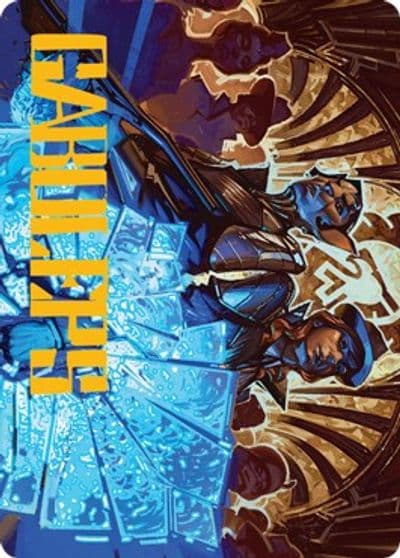 Contractual Safeguard Art Card Gold Stamped Signature Art Series: Streets of New Capenna Magic card