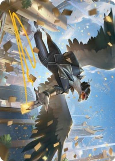 Skyboon Evangelist Art Card Gold Stamped Signature Art Series: Streets of New Capenna Magic card