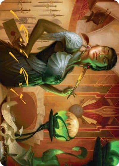 Mari the Killing Quill Art Card Gold Stamped Signature Art Series: Streets of New Capenna Magic card