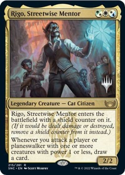 Rigo Streetwise Mentor Promo Pack: Streets of New Capenna Magic card
