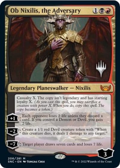Ob Nixilis the Adversary Promo Pack: Streets of New Capenna Magic card