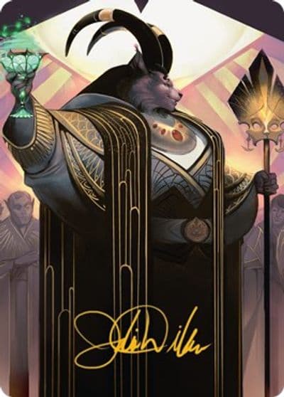 Jetmir Nexus of Revels Art Card 68 81 Gold Stamped Signature Art Series: Streets of New Capenna Magic card