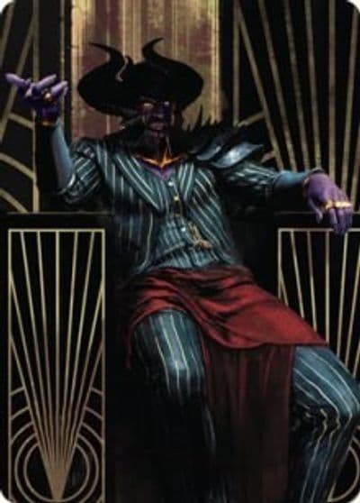 Ob Nixilis the Adversary Art Card 71 81 Art Series: Streets of New Capenna Magic card
