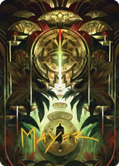 Jetmirs Garden Art Card 76 81 Gold Stamped Signature Art Series: Streets of New Capenna Magic card