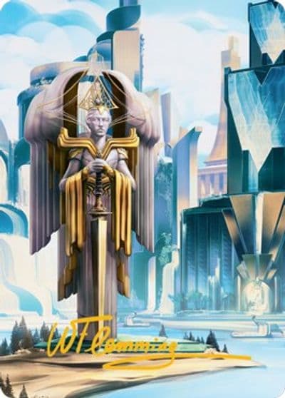 Island Art Card Gold Stamped Signature Art Series: Streets of New Capenna Magic card