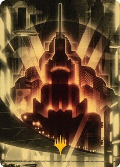 Plains Art Card Gold Stamped Art Series: Streets of New Capenna Magic card