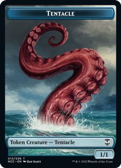 Tentacle Clue Double Sided Token Commander: Streets of New Capenna Magic card