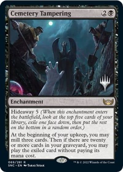 Cemetery Tampering Promo Pack: Streets of New Capenna Magic card