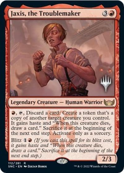 Jaxis the Troublemaker Promo Pack: Streets of New Capenna Magic card