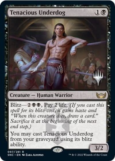 Tenacious Underdog Promo Pack: Streets of New Capenna Magic card