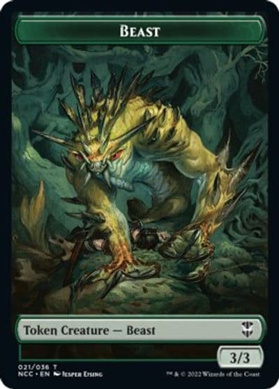 Beast Saproling Double Sided Token Commander: Streets of New Capenna Magic card