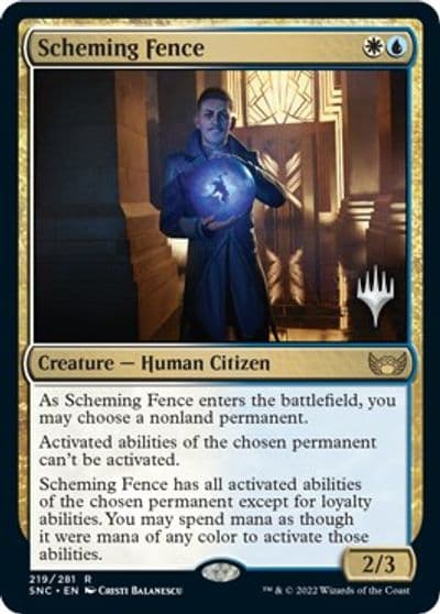 Scheming Fence Promo Pack: Streets of New Capenna Magic card