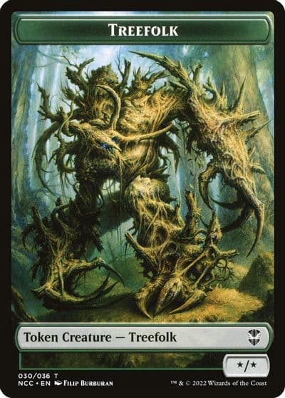 Treefolk Spider Double Sided Token Commander: Streets of New Capenna Magic card