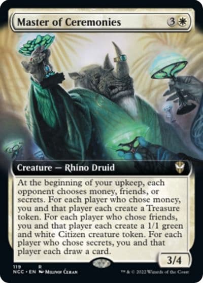Master of Ceremonies Extended Art Commander: Streets of New Capenna Magic card