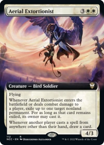 Aerial Extortionist Extended Art Commander: Streets of New Capenna Magic card