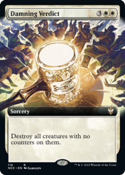 Damning Verdict Extended Art Commander: Streets of New Capenna Magic card