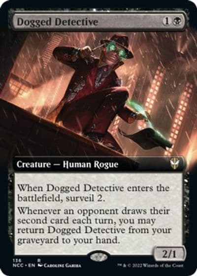 Dogged Detective Extended Art Commander: Streets of New Capenna Magic card