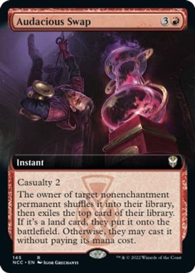 Audacious Swap Extended Art Commander: Streets of New Capenna Magic card