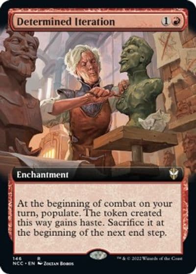 Determined Iteration Extended Art Commander: Streets of New Capenna Magic card