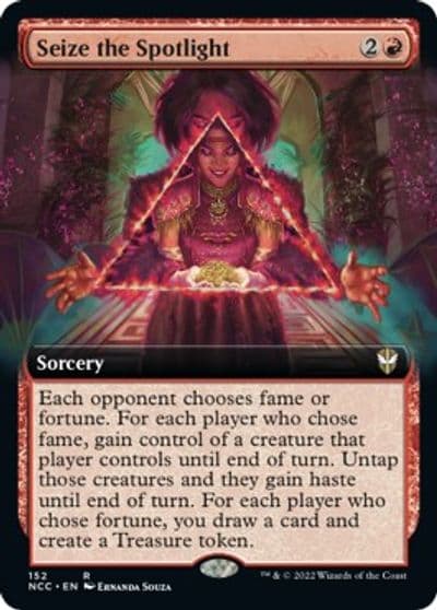 Seize the Spotlight Extended Art Commander: Streets of New Capenna Magic card