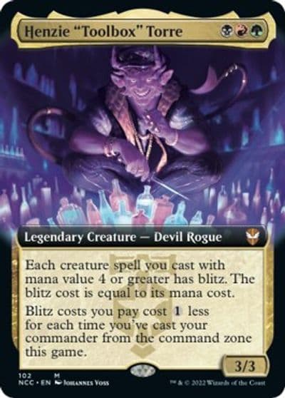Henzie Toolbox Torre Extended Art Commander: Streets of New Capenna Magic card
