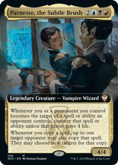 Parnesse the Subtle Brush Extended Art Commander: Streets of New Capenna Magic card