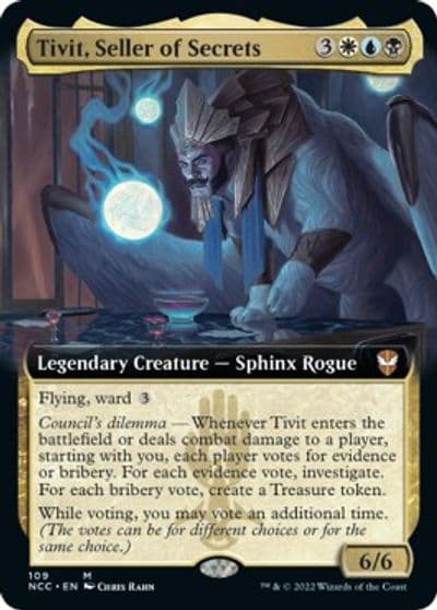Tivit Seller of Secrets Extended Art Commander: Streets of New Capenna Magic card