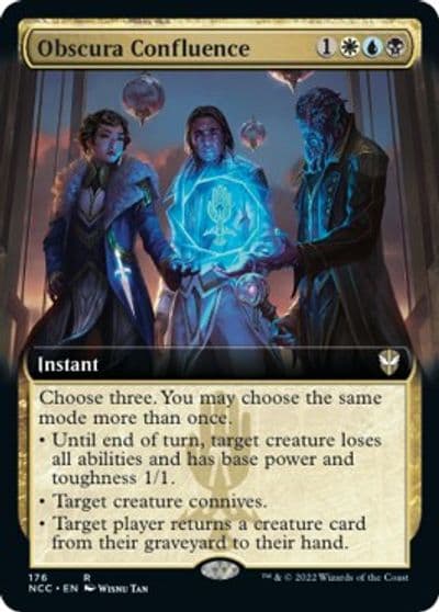 Obscura Confluence Extended Art Commander: Streets of New Capenna Magic card