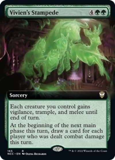 Viviens Stampede Extended Art Commander: Streets of New Capenna Magic card