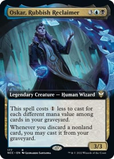 Oskar Rubbish Reclaimer Extended Art Commander: Streets of New Capenna Magic card