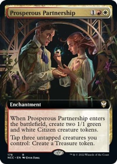 Prosperous Partnership Extended Art Commander: Streets of New Capenna Magic card