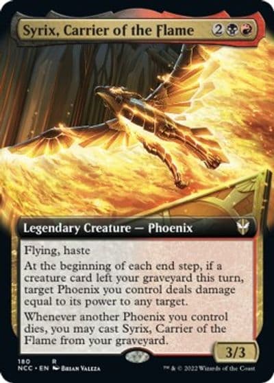 Syrix Carrier of the Flame Extended Art Commander: Streets of New Capenna Magic card