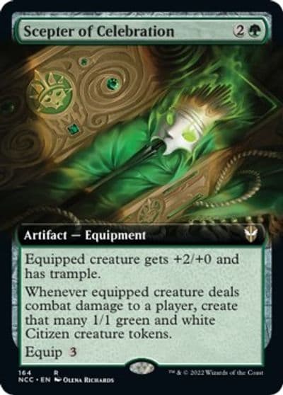 Scepter of Celebration Extended Art Commander: Streets of New Capenna Magic card